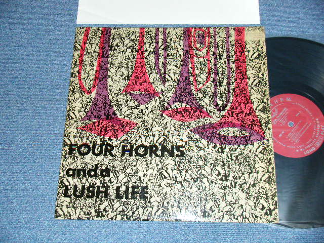 画像1: RUSS GARCIA ORCHESTRA - FOUR HORNS AND A LUSH LIFE (Ex++/Ex+) / 1956 US AMERICA ORIGINAL "MAROON with SILVER PRINT Label" MONO Used LP