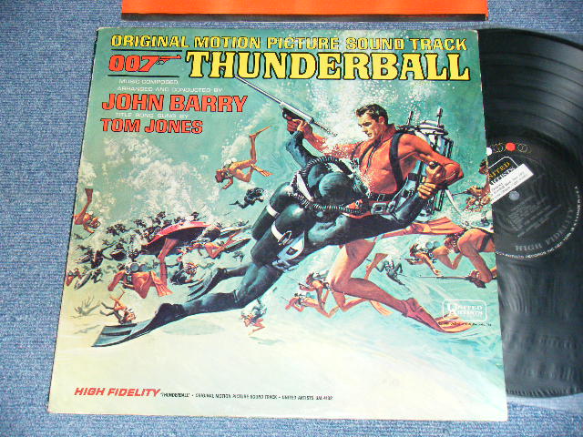 画像1: 007 JAMES BOND JOHN BARRY TOM JONES - THUNDERBALL (Ex+/MINT- STOBC, STOL) / 1965 US AMERICA ORIGINAL MONO Used LP