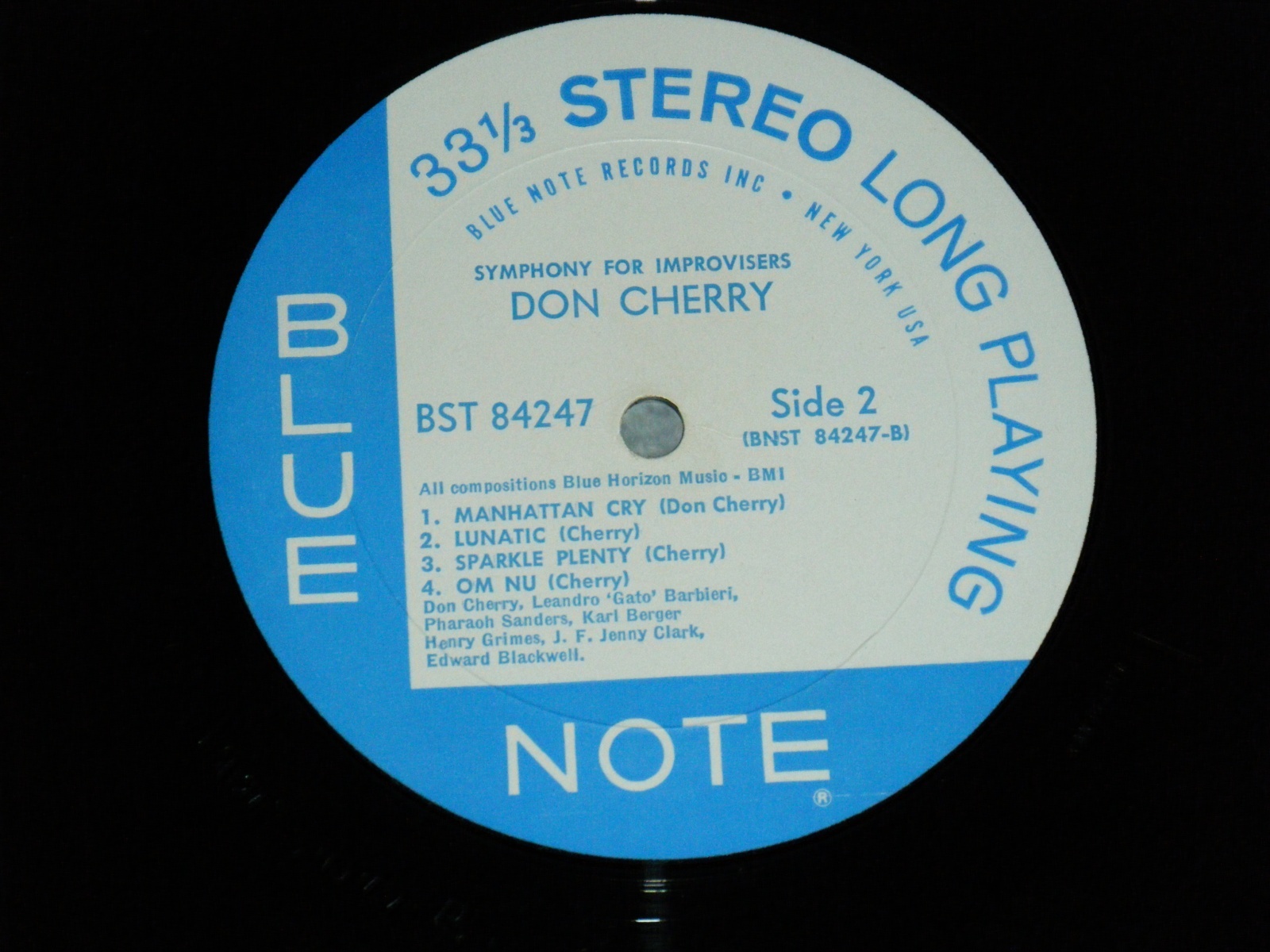 画像4: DON CHERRY - SYMPHONY FOR EMPROVISERS (Matrix # A)BNST-84247-A  VAN GELDER  B)BNST-84247-B  VAN GELDER) (Ex++/MINT- Looks:Ex+++) / 1967 Version US AMERICA ORIGINAL "NEW YORK USA with DEEP GOOVE Label" Used LP