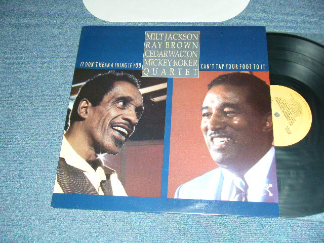 画像1: MILT JACKSON - Ray Brown Quartet - It Don't Mean A Thing If You Can't Tap Your Foot To It (Ex+++/MINT-) / 1984 US AMERICA  REISSUE Used LP