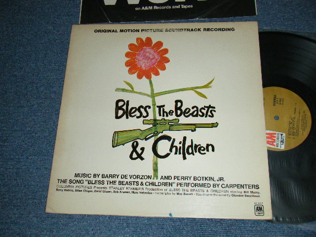 画像1: OST/ Various Barry De Vorzon And Perry Botkin Jr.+ CARPENTERS - BLESS THE BEASTS & CHILDREN (Original Motion Picture Soundtrack Recording) (Ex+/Ex+++) / 1971 US AMERICA ORIGINAL "BROWN Label" sed LP