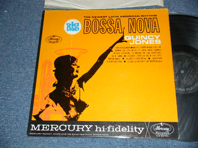 画像1: QUINCY JONES - BIG BAND BOSSA NOVA (Ex++/Ex++)  / 1962 US AMERICA ORIGINAL "BLACK with SILVER Print with MERCURY in OVAL Label"  MONO Used  LP 