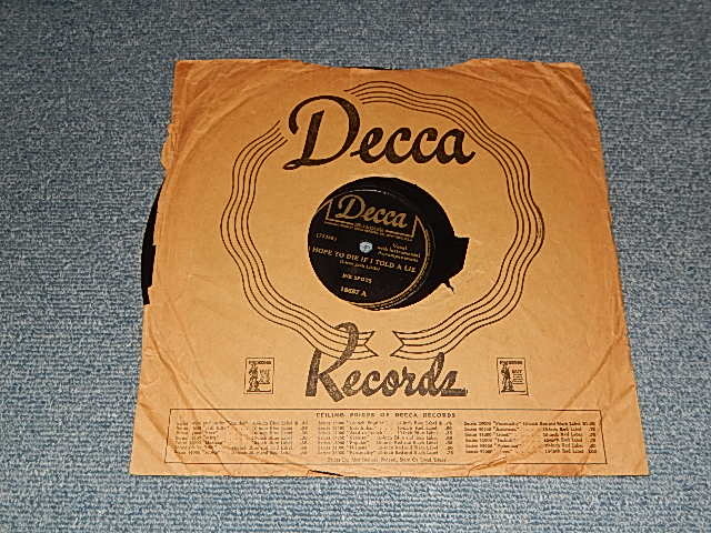 画像1: The INK SPOTS - A) I HOPE TO DIE IF I TOLD A LIE   B)MAYBE IT'S ALL FOR THE BEST (Ex++/Ex+)  /1945 US AMERICA ORIGINAL Used  78rpm SP