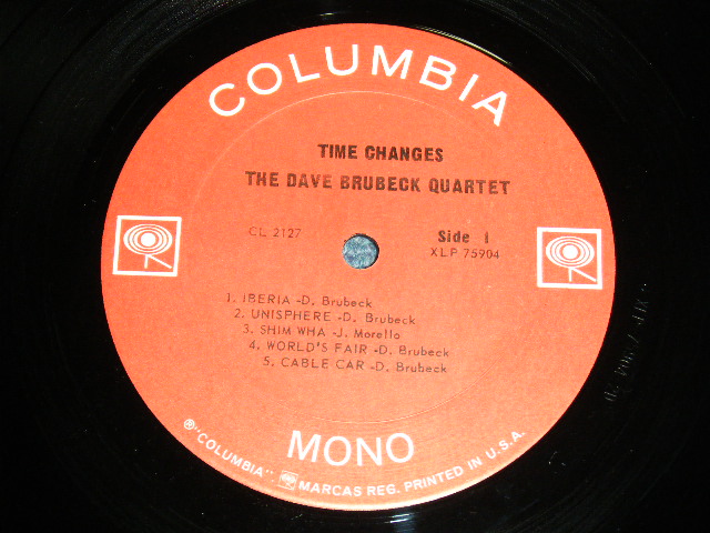 画像: THE DAVE BRUBECK QUARTET - TIME CHANGES ( 2 EYES and MONO at BOTTOM Label ) / 1964 US ORIGINAL MONO  LP 