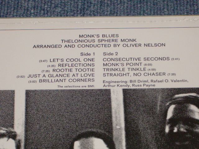 画像: THELONIOUS MONK -  MONK'S BLUES / US Reissue Sealed LP