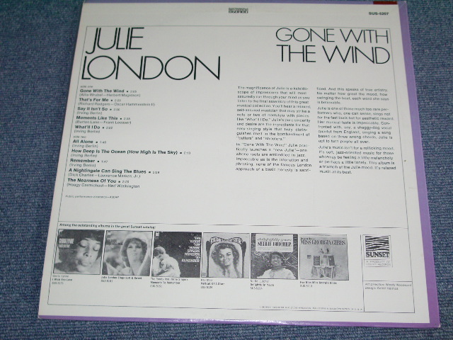 画像: JULIE LONDON - GONE WITH THE WIND /1968? US ORIGINAL LP
