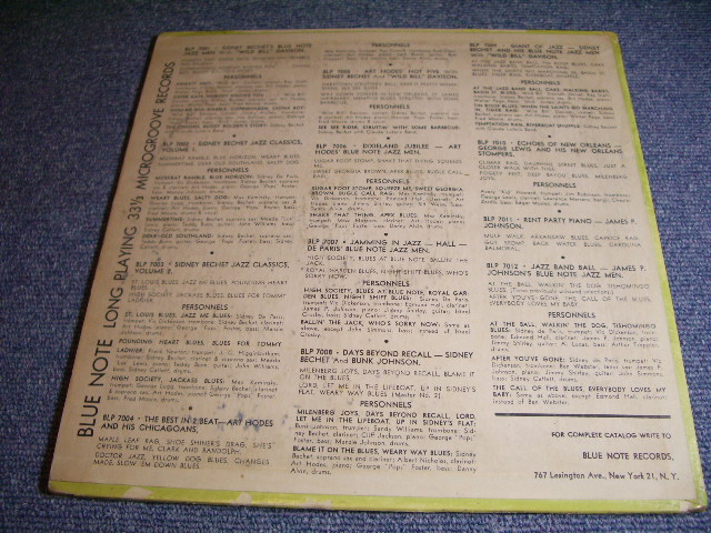 画像: SIDNEY BECHET - JAZZ CLASSICS VOL.2 /1950 US ORIGINAL MONO 10"LP  