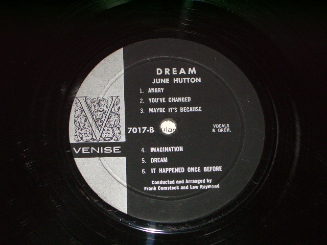 画像: JUNE HUTTON - DREAM(Ex-/VG+++ Looks:Ex++ ) /1960s? US ORIGINAL NOMO LP  