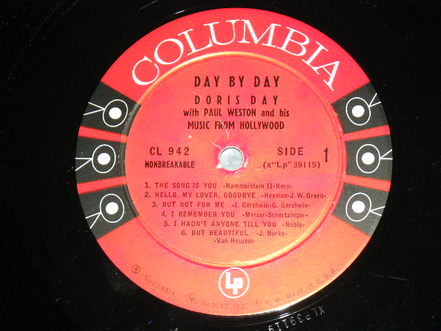 画像: DORIS DAY - DAY BY DAY / 1957 US ORIGINAL 6 EYES Mono LP
