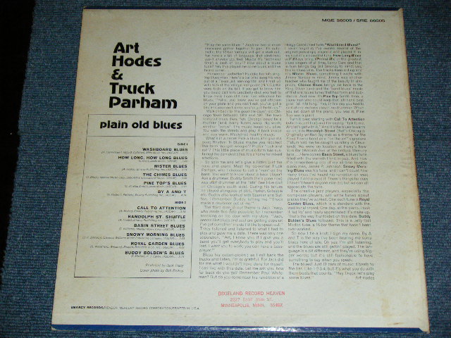 画像: ART HODGES & TRUCK PARHAM - PLAIN OLD BLUES / 1960's US ORIGINAL MONO Used LP