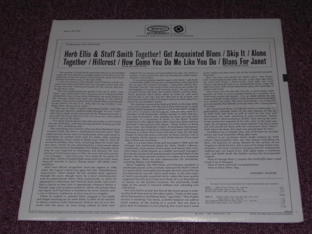 画像: HERB ELLIS & STUFF SMITH - TOGETHER / US REISSUE SEALED LP 