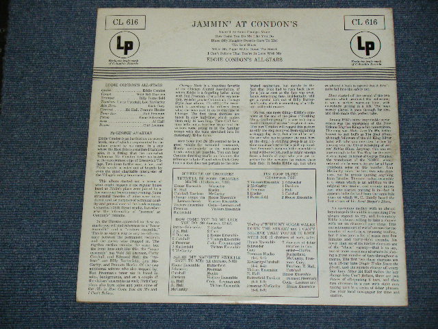 画像: EDDIE CONDON AND HIS ALL-STARS - JAMMIN' AT THE CONDON'S ( Ex+/Ex++ ) / 1955 US ORIGINAL MONO LP  