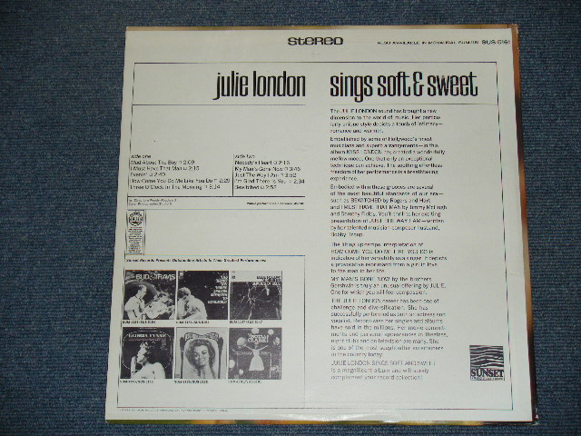 画像: JULIE LONDON - SINGS SOFT & SWEET (Ex++/Ex+++ Looks:MINT- ) / 1968? US AMERICA ORIGINAL STEREO Used  LP 