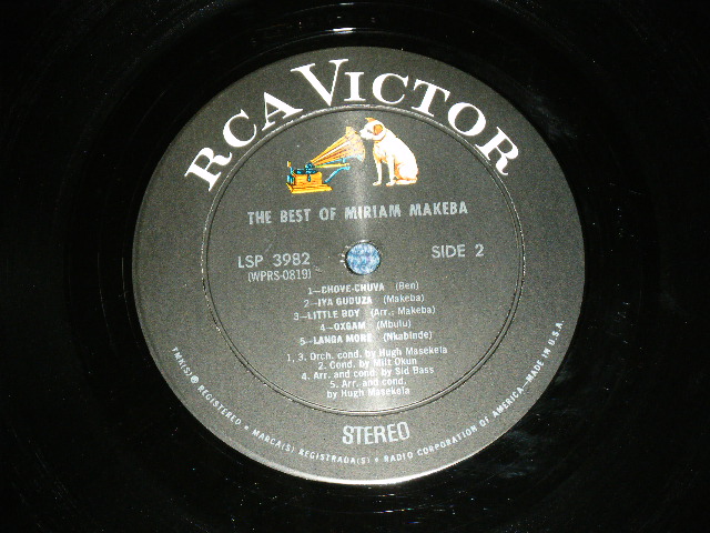 画像: MIRIAM MAKEBA - THE GREAT VOICE OF / 1968 US ORIGINAL STEREO  Used LP