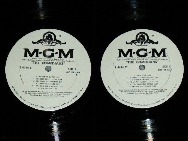 画像: OST/ LAURENCE ROSENTHAL - THE COMEDIANS / 1962 US ORIGINAL White Label Promo MONO LP 
