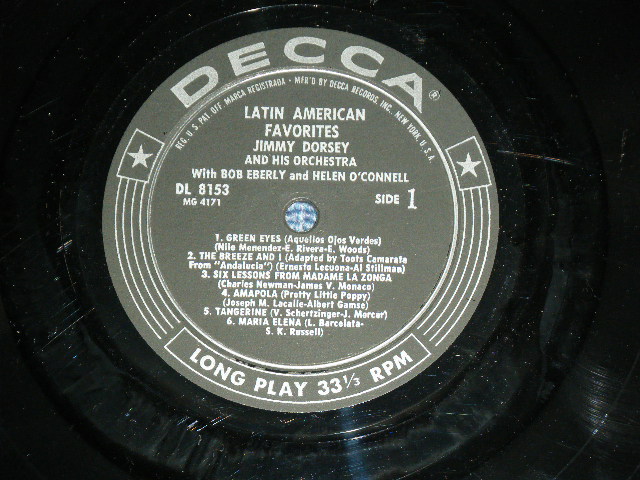 画像: JIMMY DORSEY - LATIN AMERICAN FAVORITES  / 1955 US ORIGINAL MONO LP 