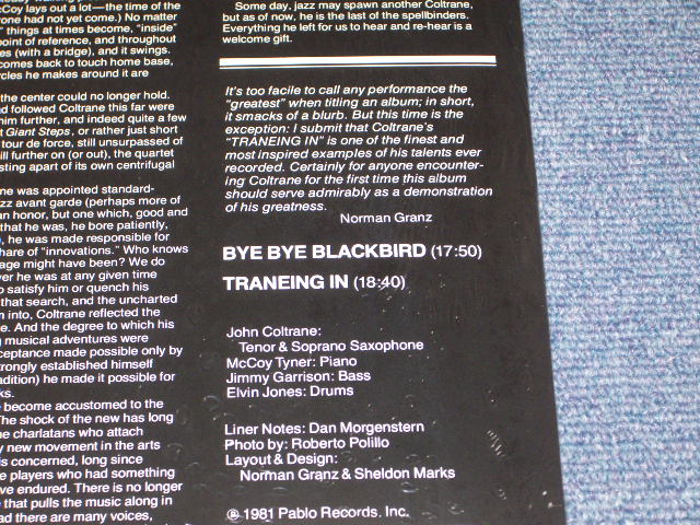 画像: JOHN COLTRANE - BYE BYE BLACKBIRD  / WEST-GERMANY Reissue Sealed LP