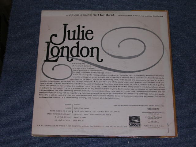 画像: JULIE LONDON - JULIE LONDON / 1968? US ORIGINAL STEREO LP