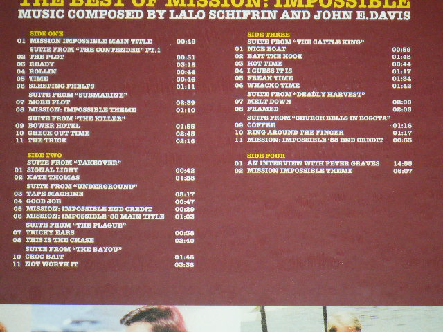 画像: TV OST ( LALO SCHIFRIN and JOHN E. DAVIS) - THE BEST OF MISSION : IMPOSSIBLE THEN & NOW / 2001 UK ORIGINAL SEALED 2 LP  