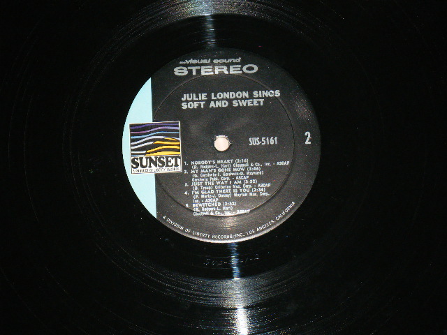画像: JULIE LONDON - SINGS SOFT & SWEET (Ex++/Ex+++ Looks:MINT- ) / 1968? US AMERICA ORIGINAL STEREO Used  LP 