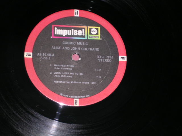画像: JOHN COLTRANE & ALICE COLTRANE  - COSMIC MUSIC  / 1969 US ORIGINAL  LP 