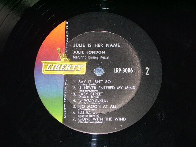 画像: JULIE LONDON - JULIE IS HER NAME ( DEBUT : Ex+/Ex++ ) / 1960? MONO 2nd PRESS LABEL LP