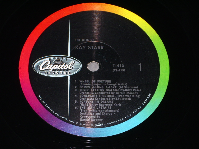 画像: KAY STARR - THE HITS OF! / 1960  2nd PRESS LABEL  BLACK WitH COLOR BAND LABEL LP  