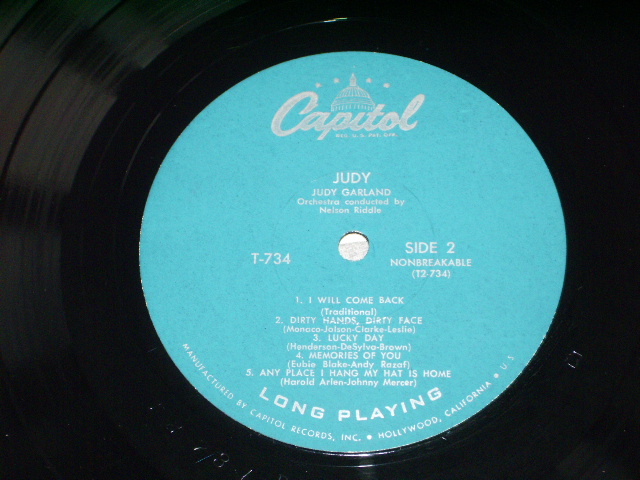 画像: JUDY GARLAND - JUDY / 1956 US ORIGINAL MONO LP  