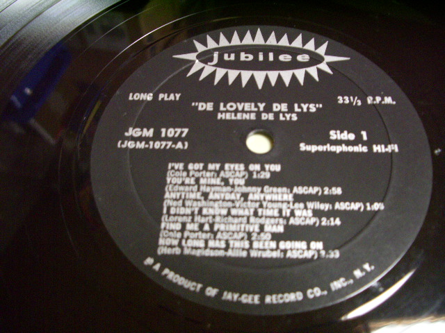 画像: HELENE DE LYS - DE LOVELY DE LYS / 1950s US ORIGINAL LP