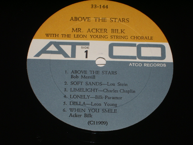 画像: ACKER BILK - AVOBE THE STARS /1962 US ORIGINAL MONO LP
