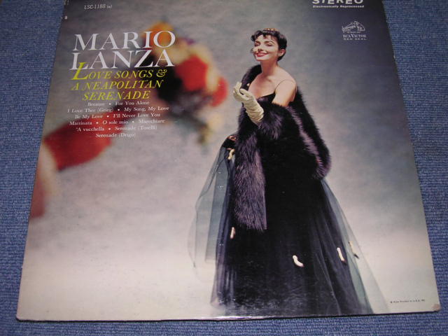 画像1: MARIO LANZA - LOVE SONGS & A NEAPOLITAN SERENADE / 1960'S US ORIGINAL STEREO LP 