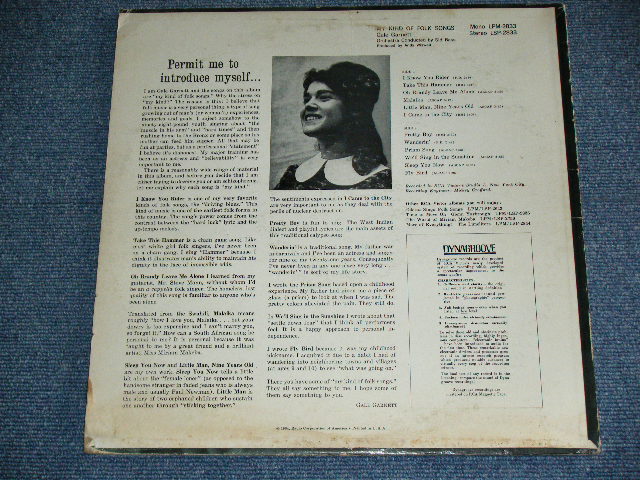 画像: GALE GARNETT - FOLK SONGS / 1964 US ORIGINAL MONO LP 