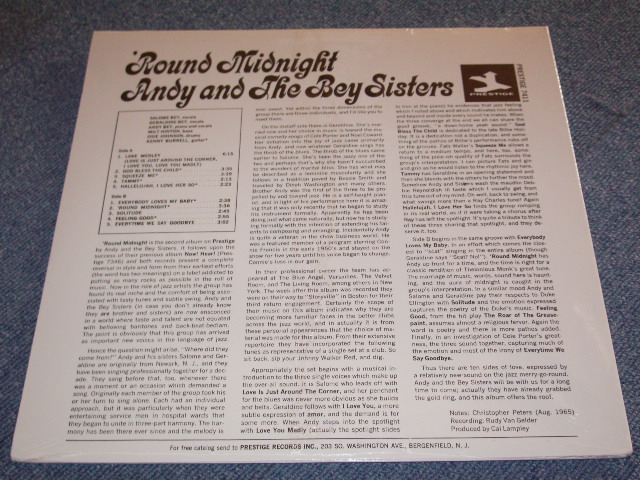 画像: ANDY AND THE BEY SISTERS - 'ROUND MIDNIGHT  / US Reissue Sealed LP