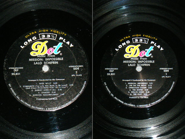 画像: TV OST ( LALO SCHIFRIN ) - MISSION : IMPOSSIBLE ( VG+++/Ex+ )  / 1967 US ORIGINAL STEREO Used LP 