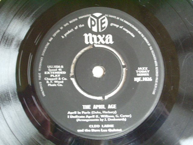 画像: CLEO LAINE - THE APRIL AGE / 1957 UK ORIGINAL 7"EP + PICTURE SLEEVE