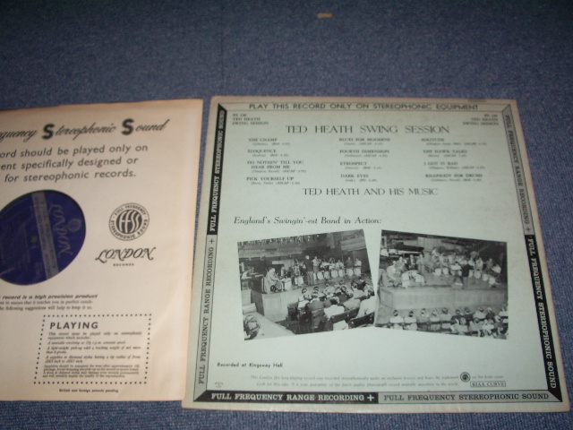 画像: TED HEATH - SWING SESSION / 1961 US ORIGINAL UK EXPORT LP 