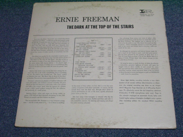 画像: ERNIE FREEMAN - THE DARK AT THE TOP OF THE STAIRS / 1960 MONO US ORIGINAL LP 