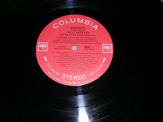 画像: JULIE ANDREWS - BROADWAY'S FAIR (Ex+/Ex+++ EDSP) / 1962 US AMERICA 2nd Press '360 Sound Label'  MONO Used LP 