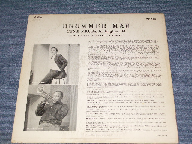 画像: GENE KRUPA in HLGHEST-FI - DRUMMER MAN / 1957 US ORIGINAL MONO Orange Label LP 