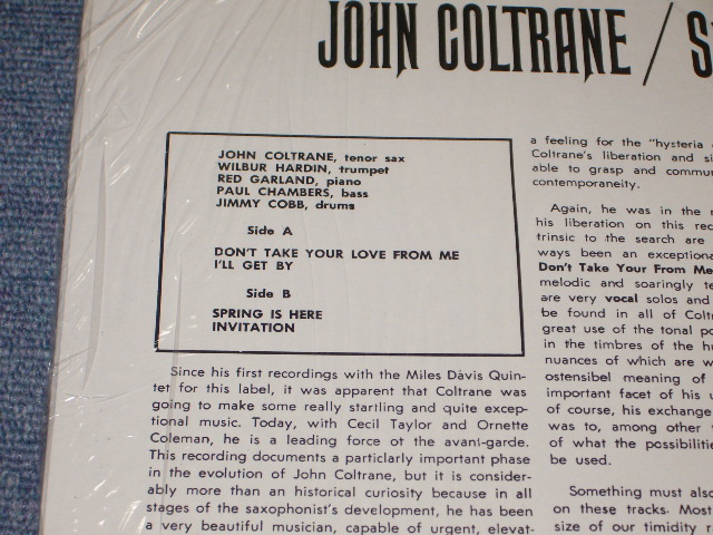 画像: JOHN COLTRANE - STANDARD COLTRANE (SEALED) / 1986 WEST-GERMANY Reissue "BRAND NEW SEALED"  LP