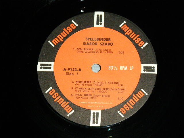 画像: GABOR AZABO - SPELLBINDER  / 1966 US ORIGINAL MONO Used LP  