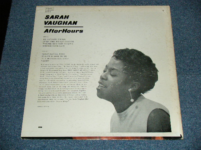 画像: SARAH VAUGHAN - AFTER HOURS  / 1961  US ORIGINAL STEREO  LP