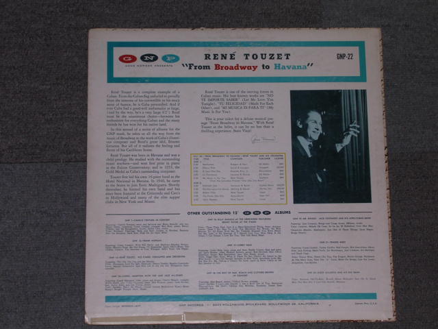 画像: RENE TWZET & HIS ORCHESTRA -  FROM BROADWAY TO HAVANA / 1957 US ORIGINAL MONO LP