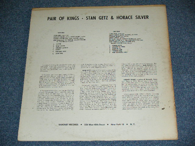 画像: STAN GETZ & HORECE SILVER - PAIR OF KINGS / 1962 US ORIGINAL Mono LP
