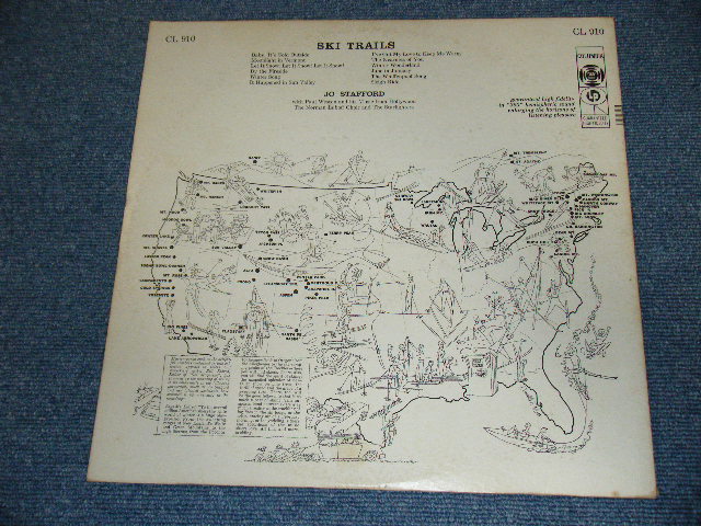 画像: JO STAFFORD - SKI TRAILS ( Ex/Ex+++ ) / 1957 US ORIGINAL MONO LP 