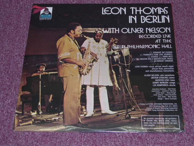 画像: LEON THOMAS - LEON THOMAS IN BERLIN WITH OLIVER NELSON / US REISSUE SEALED LP