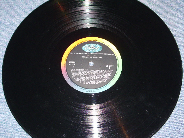 画像: PEGGY LEE - THE BEST OF / 1968 UK ORIGINAL STEREO LP 