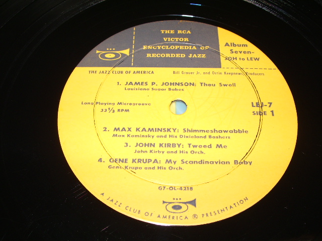 画像: VA - THE RCA VICTOR ENCYCLOPEDIA OF RECORDED JAZZ ALBUM 7 / 1956 US ORIGINAL 10" LP  