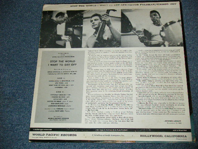 画像: VICTOR FELDMAN -  STOP THE WORLD  I WANTED TO GET OFF / 1962 US ORIGINAL STEREO LP  