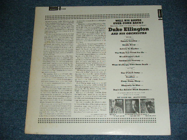 画像: DUKE ELLINGTON -  WILL BIG BANDS EVER COME BACK? ( Ex++/.Ex++ ) / 1965 US ORIGINAL STEREO Used LP 